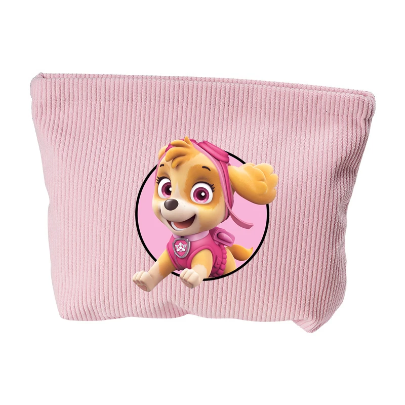 PAW Patrol Gifts Bag Cosmetic Bag Corduroy Makeup Pouch Storage Bag Cute Fashion Kawaii Coin Purse Birthday Christmas Gifts