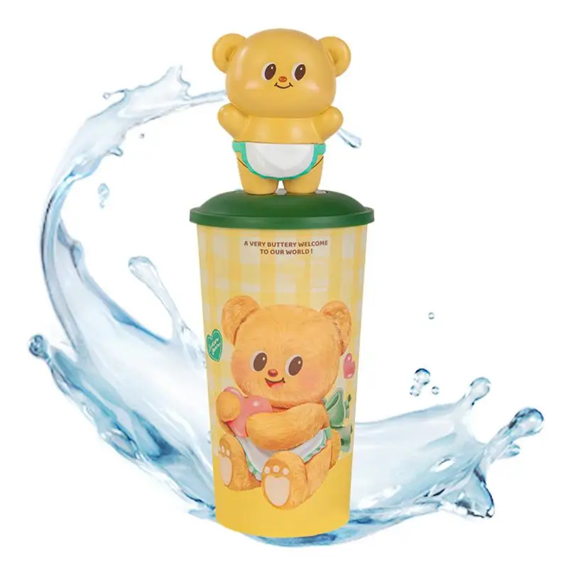 

Бутылка для воды с милым медведем, 700 мл, чашка для питья с медведем, бутылка для воды, герметичные чашки для питья, большая емкость, чашка для воды с медведем