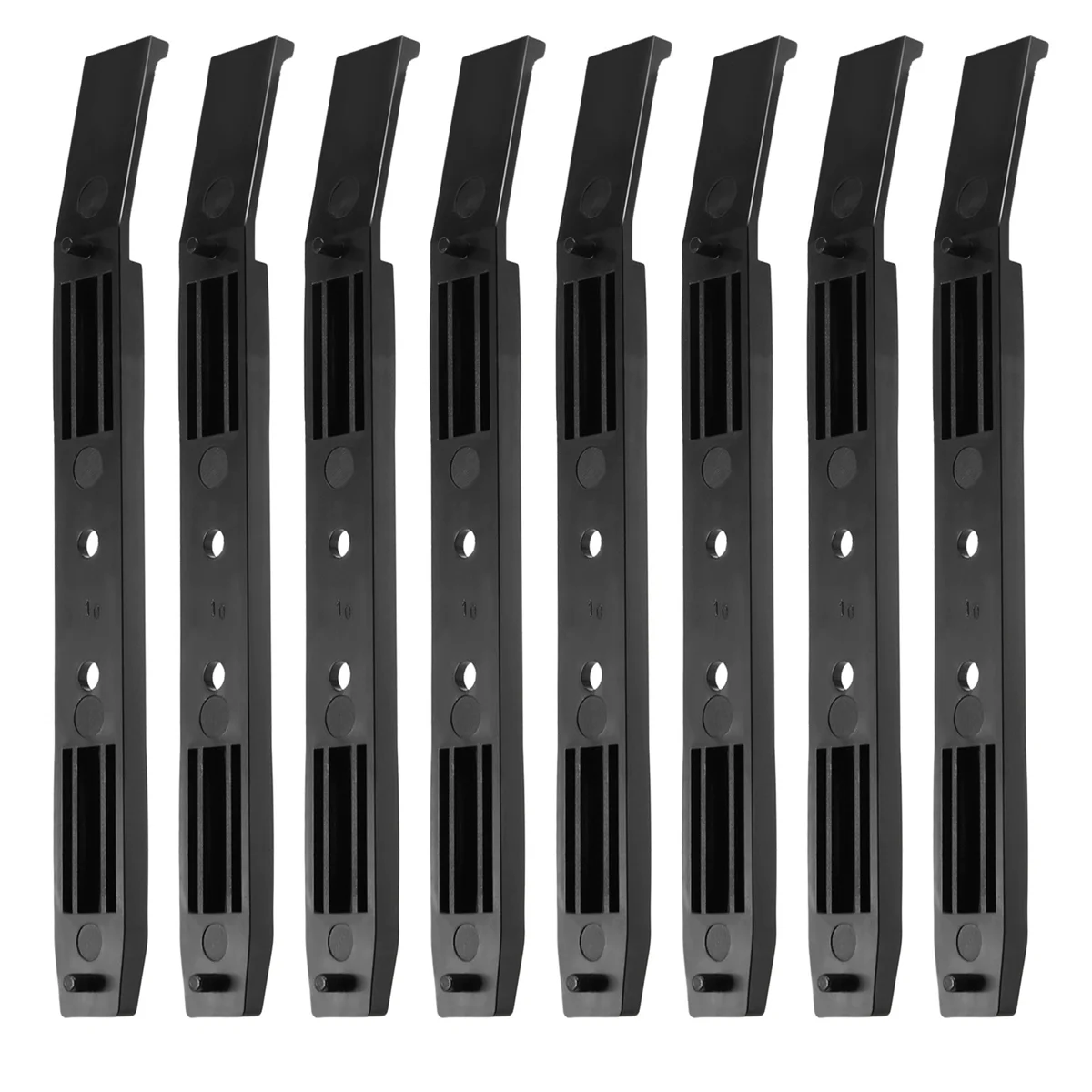 4 Pairs Hard Drive Rails Chassis Cage Accessories Drive Bay Slider Plastic Rails for 3.5 to 5.25 Hard Drive Tray Caddy