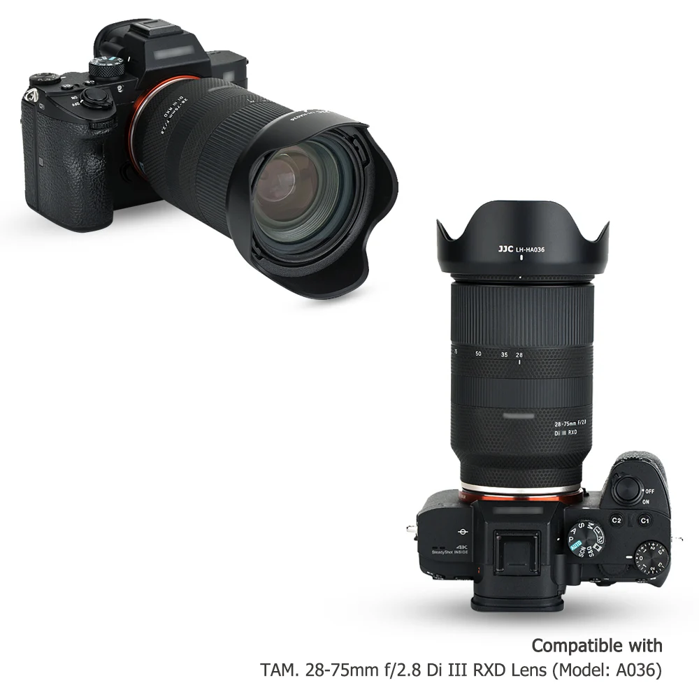 JJC Đảo Chiều Cánh Hoa Phong Cách Lưỡi Lê Loa Che Nắng Cho Ống Kính Tamron 28-75Mm F/2.8 Di III RXD Ống Kính a036 Mô Hình Thay Thế Cho Ống Kính Tamron HA036 Lens Hood