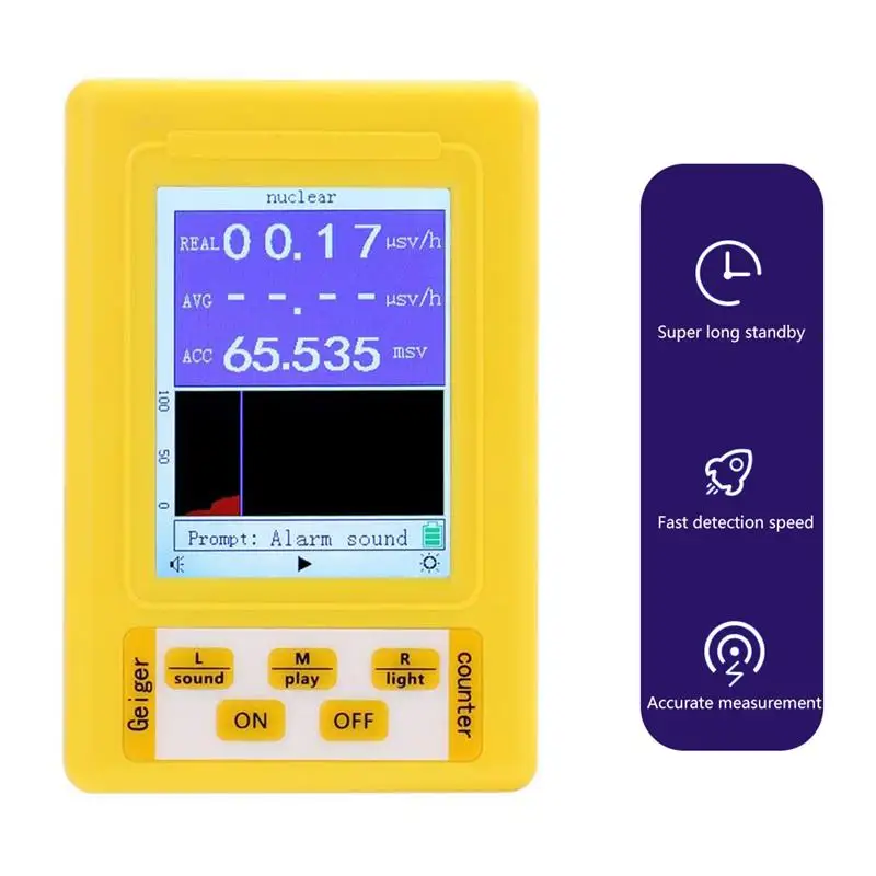 Electromagnetic Radiation Nuclear Detector BR-9C 2 In 1 Digital Display EMF Detector For Electromagnetic Field Radiology