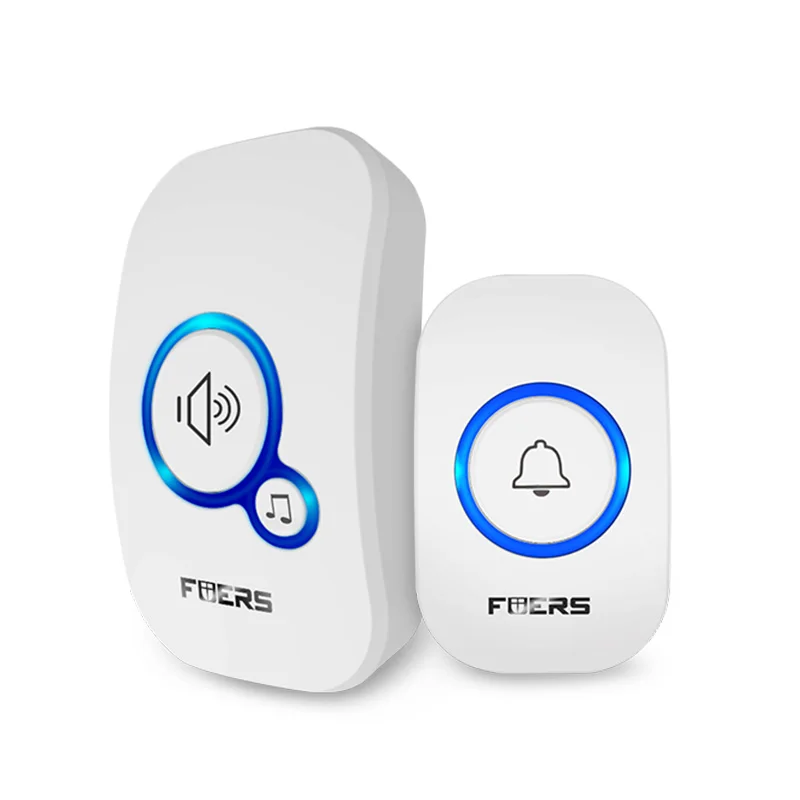 Fuers draadloze deurbel waterdicht welkomstbel huisdeurbel intelligent 32 nummers slim alarm met batterij voor winkelhotel