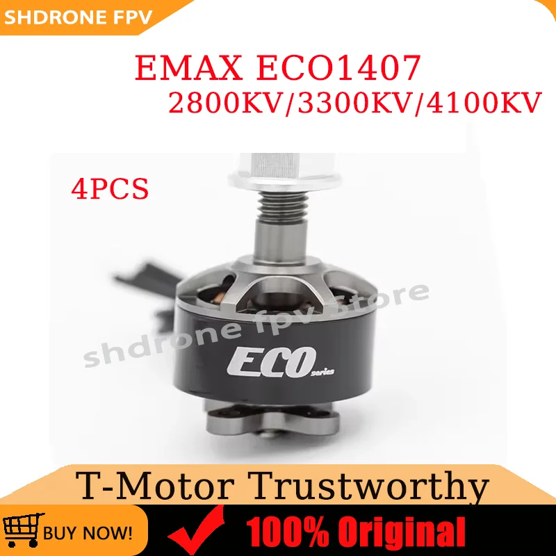 

EMAX ECO1407 2800KV/3300KV/4100KV Brushless motor for Multi Axis RC Racing Drone/FPV Multi Axis Frame / RC Racing Drone Parts