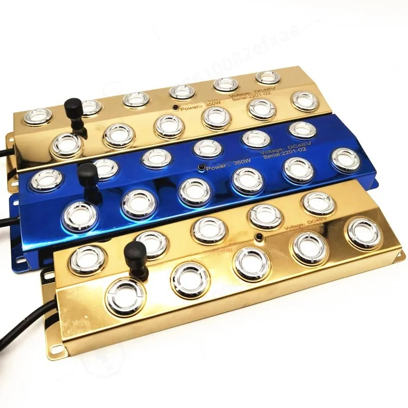 DC 48V Ultrasonic Fogger Blue/Gold Color 10/12 Head Humidifier Mist Maker Stainless Steel For Greenhouse  Hydroponics