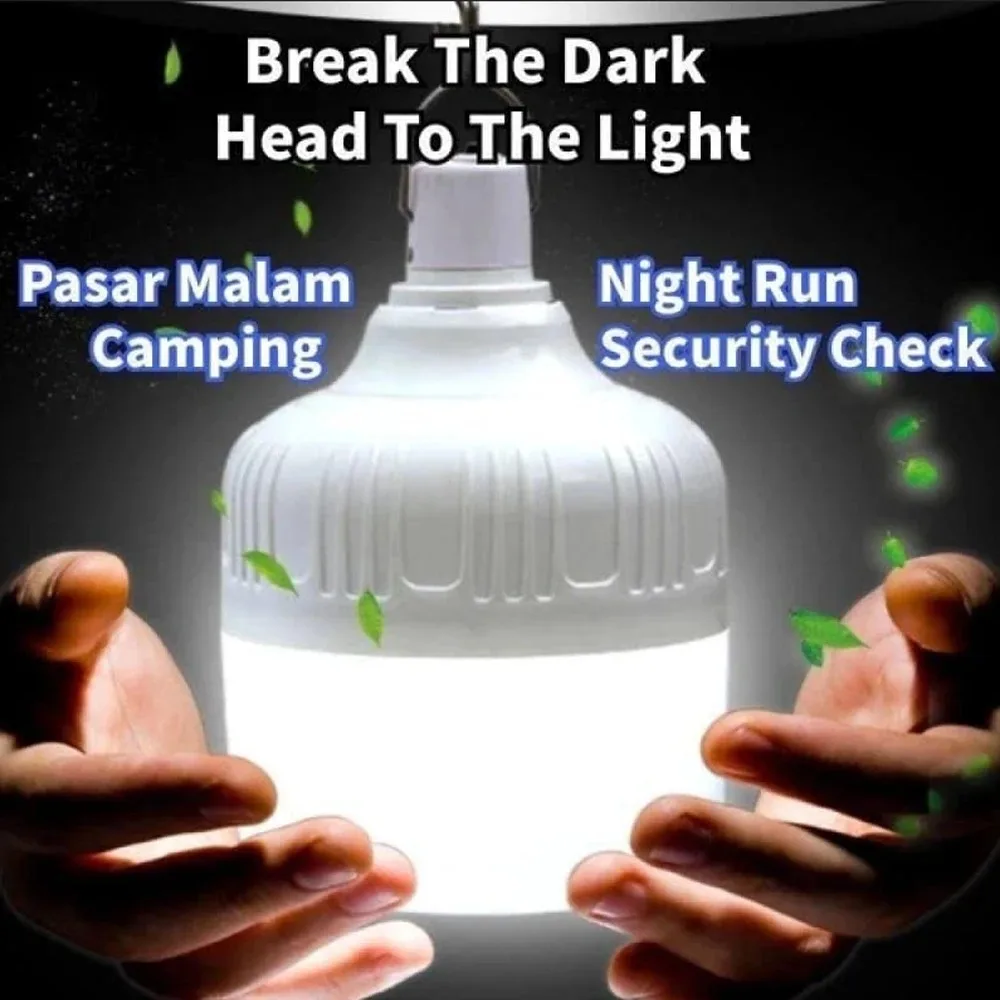 USB Rechargeable LED Emergency Light Portable Lantern for Power Outage Outdoor Light Bulb Hiking BBQ Camping Light Flashlight ﻿