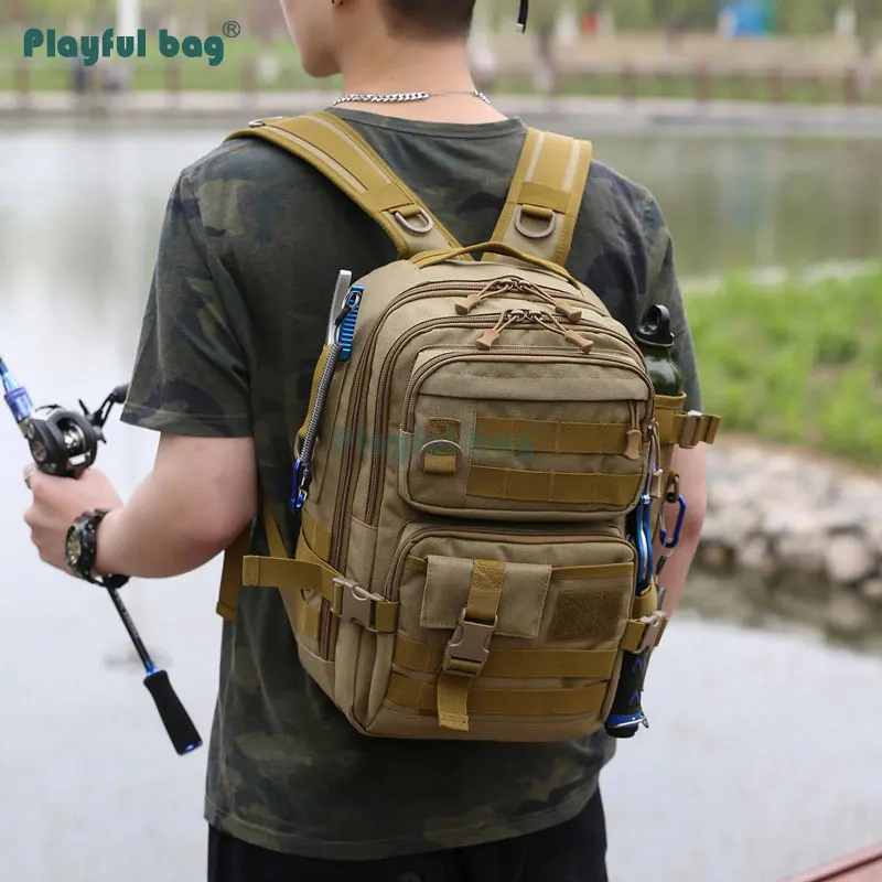 

Men's Fishing Backpack tackle bag Multifunctional Lure fishing backpack high-capacity Outdoor Travel waterproof bag AVA117