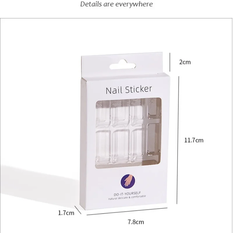 10pcs Clear Window Nail Packaging Boxes for Press On Nails with Plastic Inner Tray For Store DIY On Nails Display - view 2