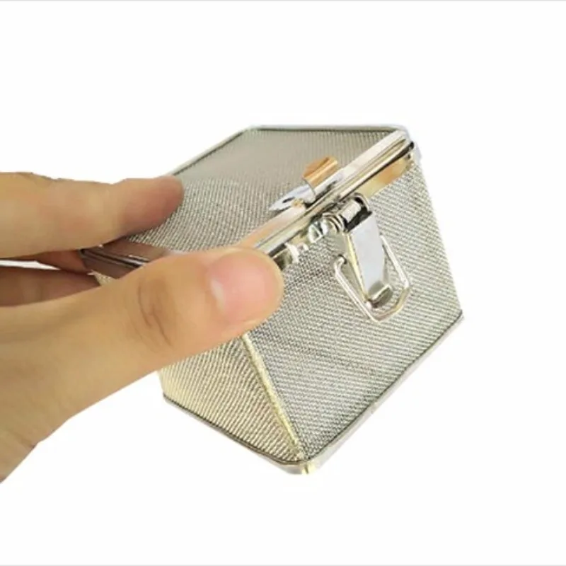 Stainless Steel Precision Instrument Box, Loading Mesh Basket, Fine Mesh Basket, Needle Sterilization Basket with Lid