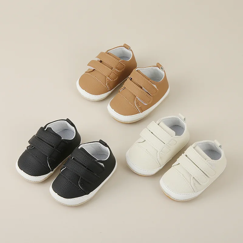 Mannelijke Baby Wandelschoenen Lente En Herfst Nieuwe Enkele Schoenen Magische Zachte Bodem Antislip Vrouwelijke Baby Indoor Babyschoenen