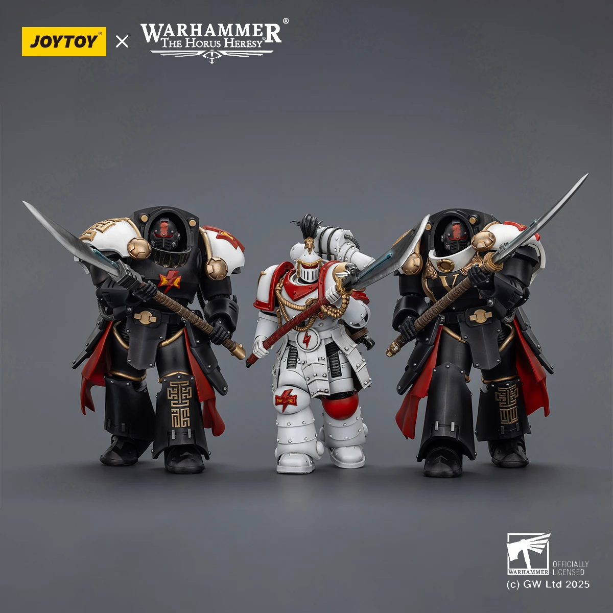 JOYTOY Warhammer 30K figura de acción de cicatrices blancas 1/18 Legion Praetor Ebon Keshig Terminator figura de acción articulada modelo Juguetes