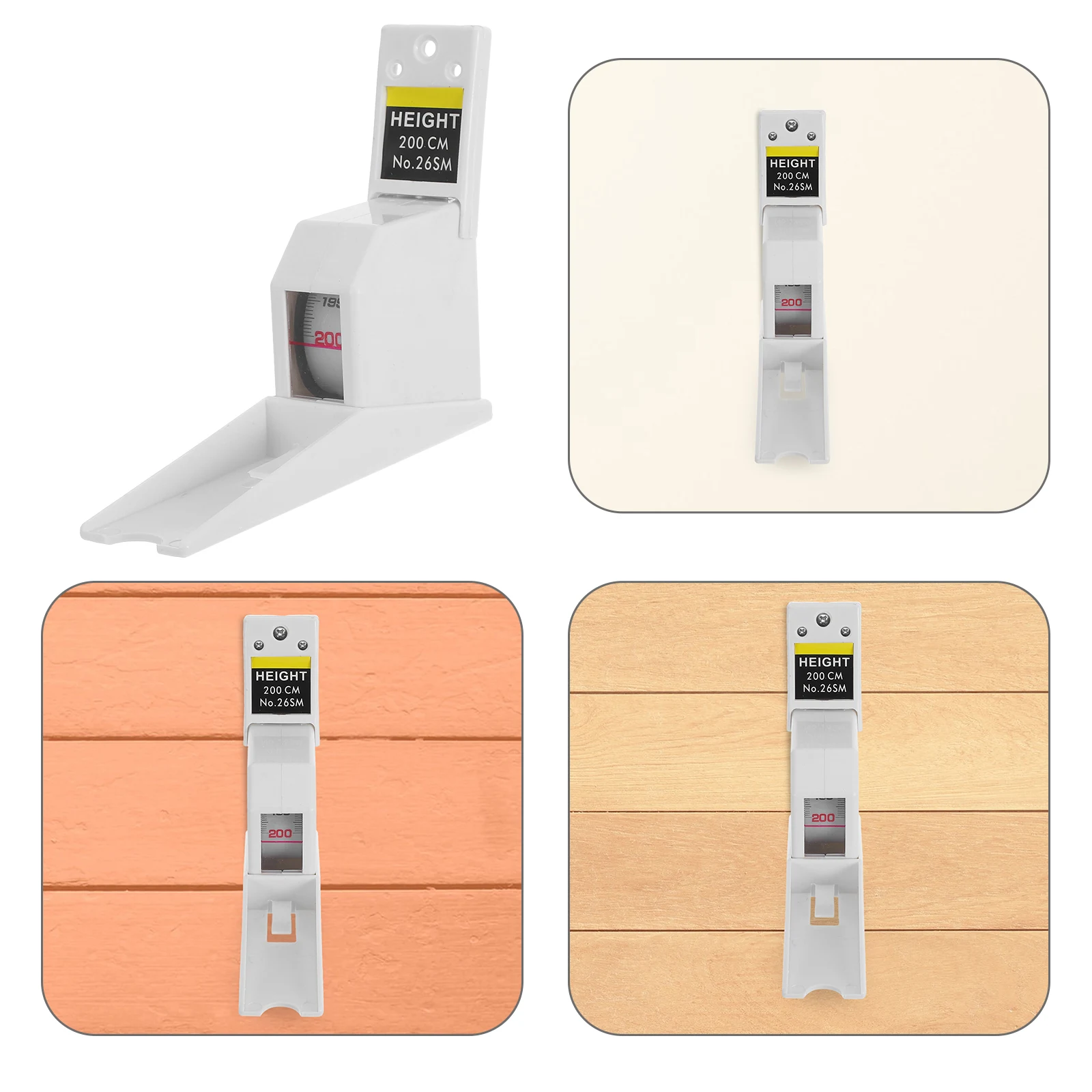 

2 Meters Height Measuring Meter Wall Mounted Growth Ruler For Kids Adults Retractable Height Measurement Tool 0.1 Cm Accuracy