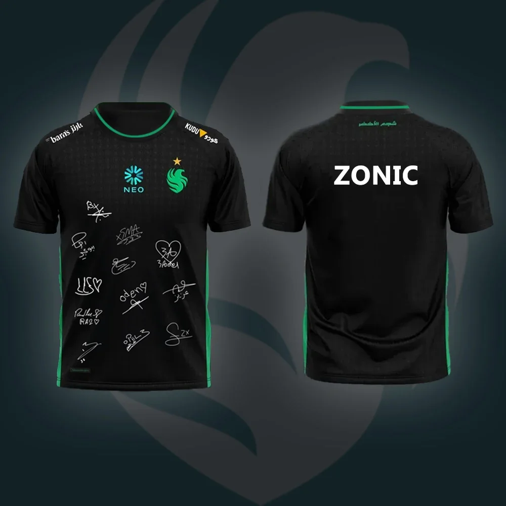 2025 الرجال جديد مكافحة الإرهاب النخبة فريق 2 الصقر Esports موحدة جيرسي ثلاثية الأبعاد مطبوعة تنفس رياضي موضة تي شيرت رياضي