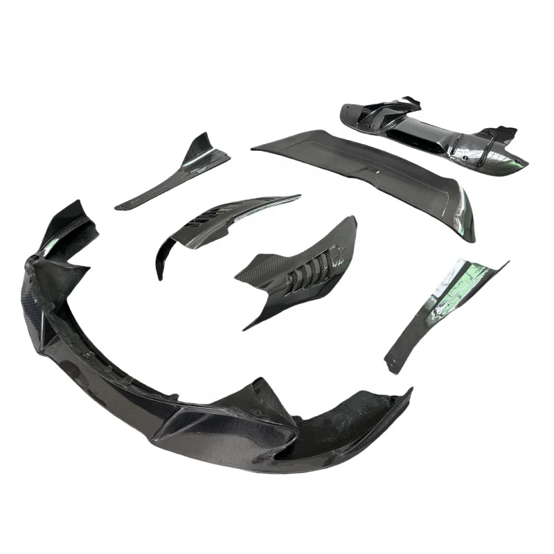 

For McLaren 720S V Style Carbon Fiber Front Lip Diffuser Side Skirt Rear Spoiler Fender Body Kit