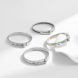 ROXI | Men Fashion Bracelets. Alloy Material.Smooth Metal Punk Jewelry.1Pcs.Gold Plated. Hip Hop Party Gifts.Young Design.Trendy