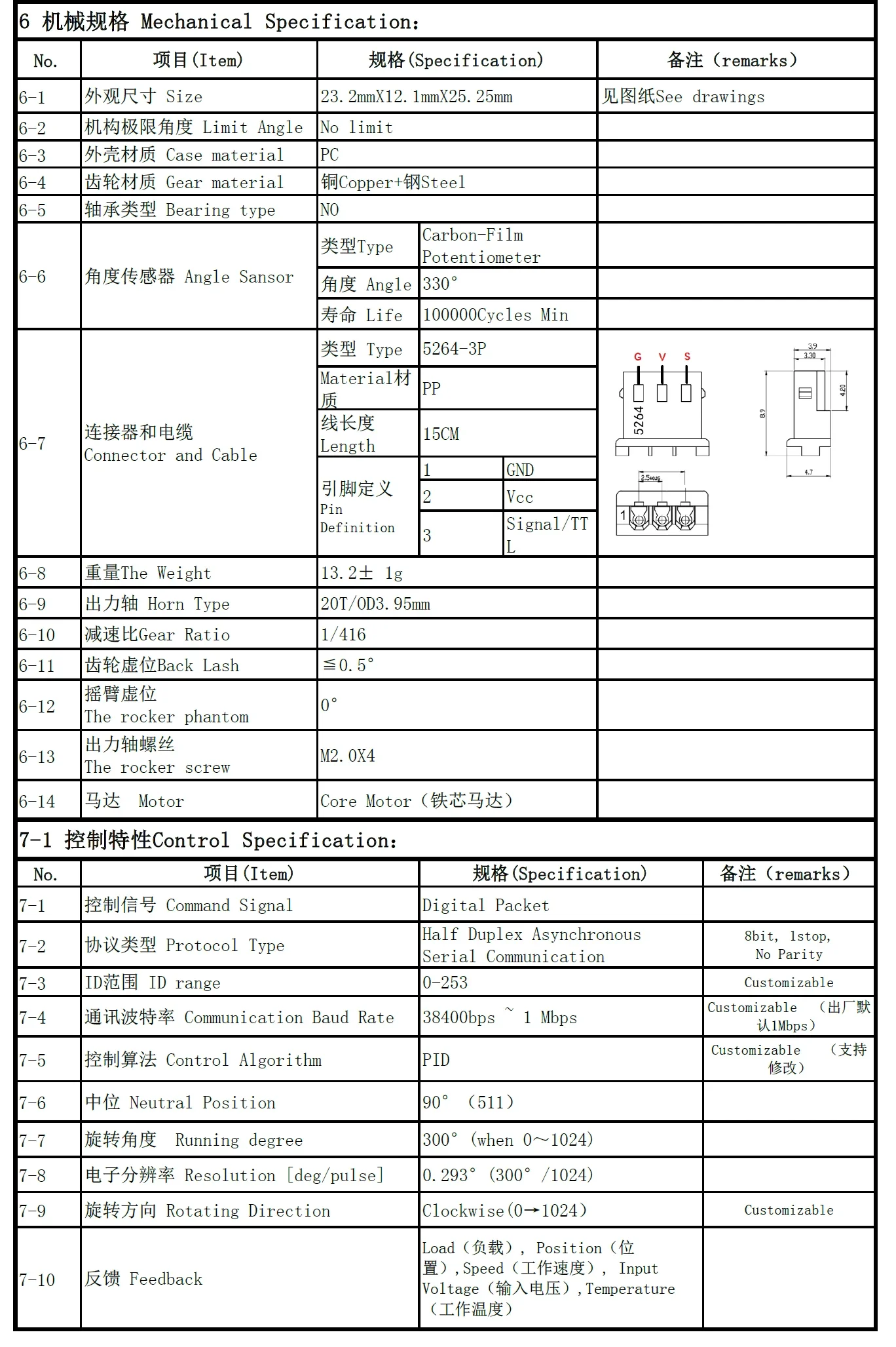 Feetech SCS009 6V 2.3kg Seriële BUS Servo Metalen Versnellingsbak Enkele As/Dual As Servo's voor RC Helicopter Smart Robot Humanoïde