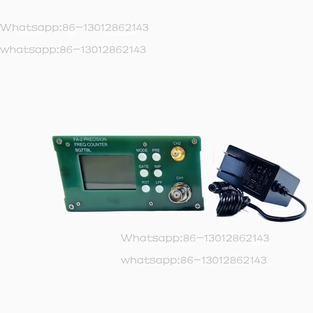 by BGTBL FA-2 Plus 1Hz-6GHz  Frequency Counter Frequency Meter 11Bit/Sec 10MHz OCXO  + Power Adapter