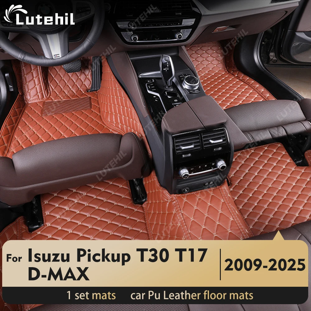 

For Isuzu Pickup T30 T17 D-MAX 2009-2025 Custom Car Floor Mat Automobile Carpet Cover Interior Accessories Protective