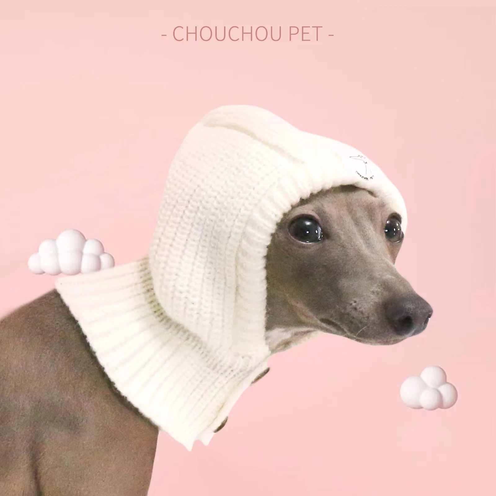 Wool Hat for Small Dog, Italian Greyhound Collar, Pet Gift, Bichon, Maltese, Shih Tzu, Small Dog, Sweater, Headband