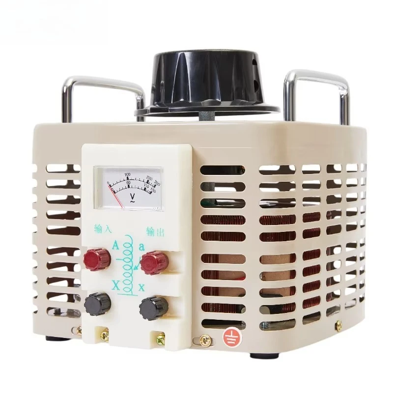 محول تلقائي متغير أحادي الطور 220 فولت سلسلة TDGC2 500VA-30KVA - لفائف نحاسية نقية بإخراج 0-300 فولت قابلة للتعديل