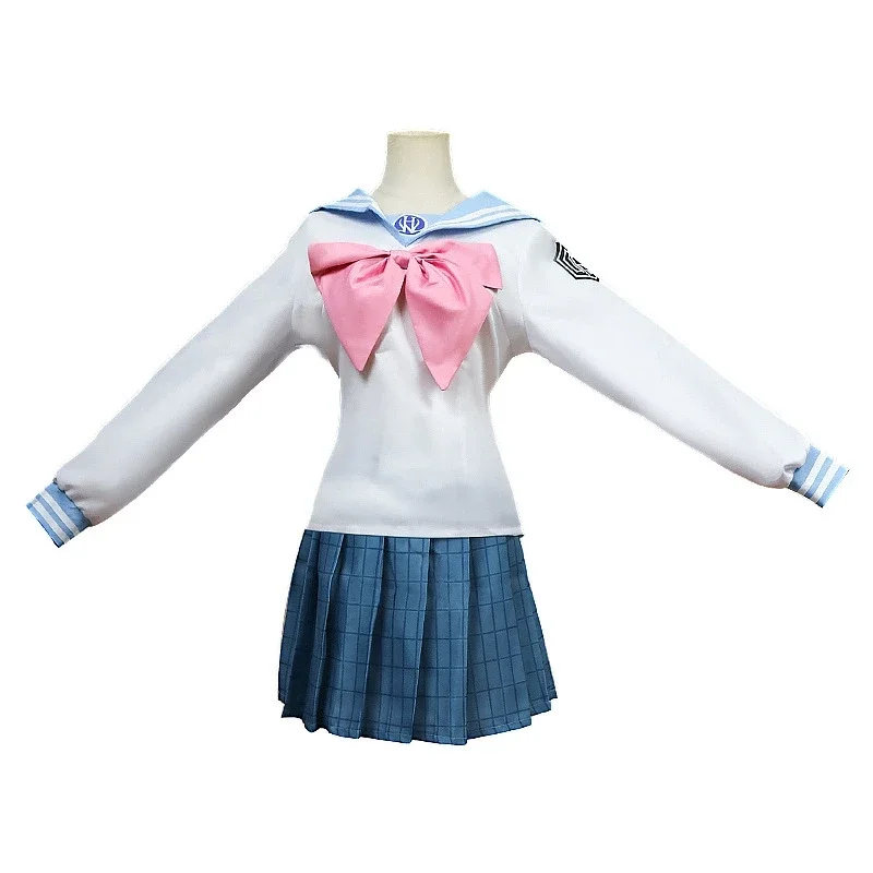 4 PCs anime Danganronpa maizono Sayaka cosplay costume Dangan Ronpa school girl JK uniform skirt set Halloween party Carnival