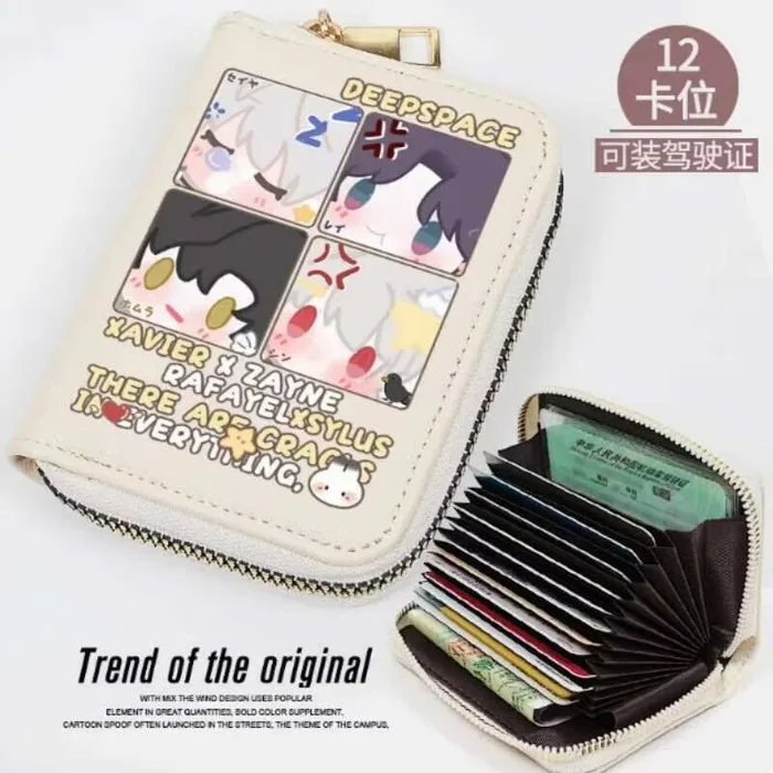 

Anime Love And Deepspace Xavier Zayne Fashion Wallet PU Purse Card Coin Zipper Cash Holder Bag Cosplay Gift B2261 Anime