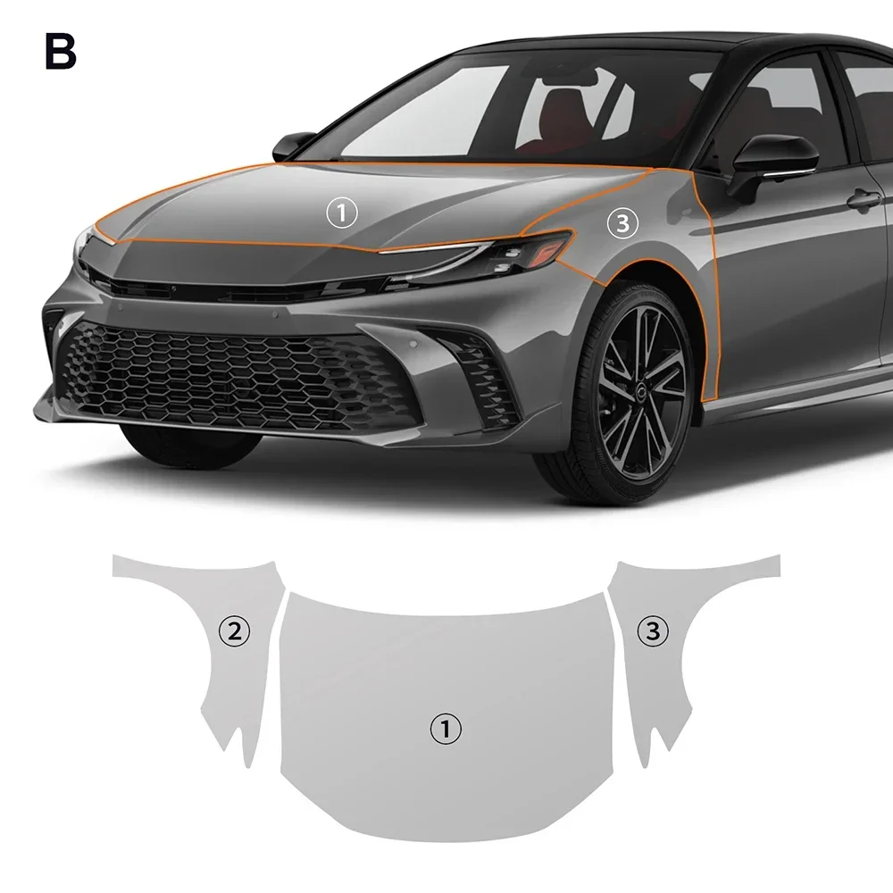

8.5Mil TPU Bumper Paint Protection Film For Toyota Camry XSE 2025 Pre-cut PPF Kit Clear Bra Car Body Anti-Scratch Resistant