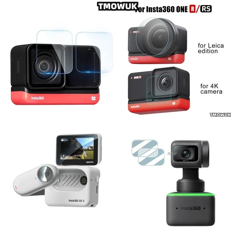 

Light - Transmitting Hard Tempered Glass Display + TPU Soft Film For Insta360 GO 3 3S