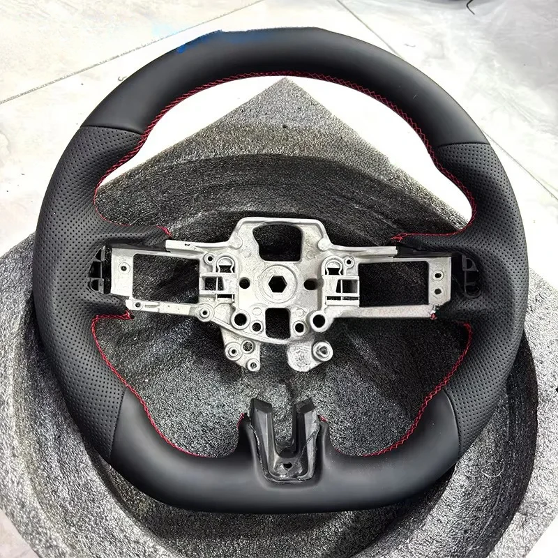 

For Ford Carbon Fiber Flat Sport Steering Wheel Perforated Design Fit Raptor 2015-2023 Upgrade