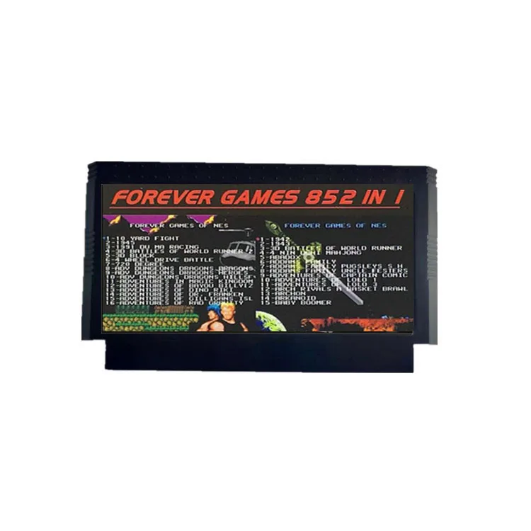 FOREVER DUO GAMES 852 w 1 (405+447) Kartridż z grami na konsolę z 60 pinami, łącznie 852 gier, układ Flash 1024MBit w użyciu — zdjęcie produktu 3