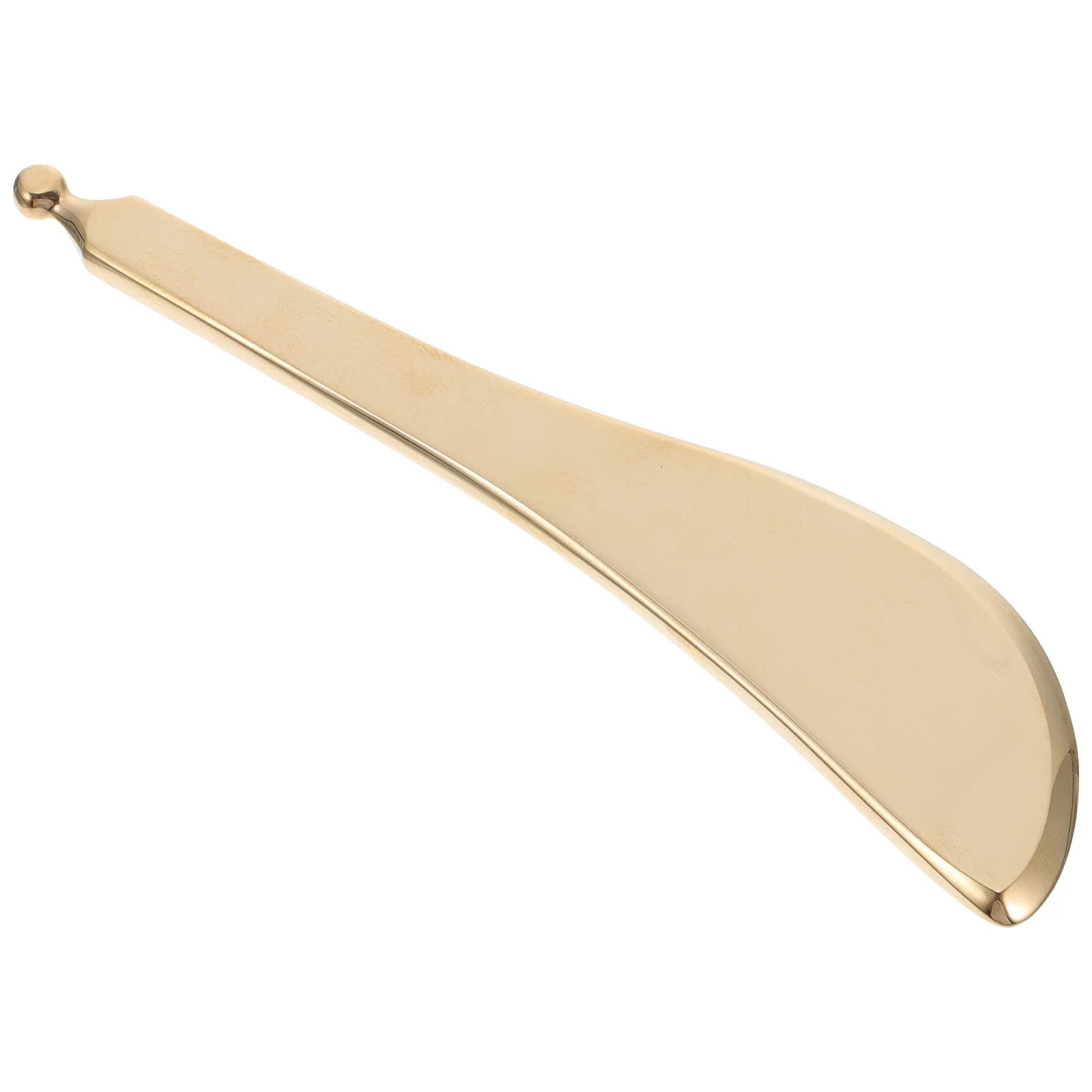 

1 шт., скребок из чистой меди, толстый, гладкий материал, легкая портативная доска Гуа Ша для лица, спины, ног, массажа, снятия усталости