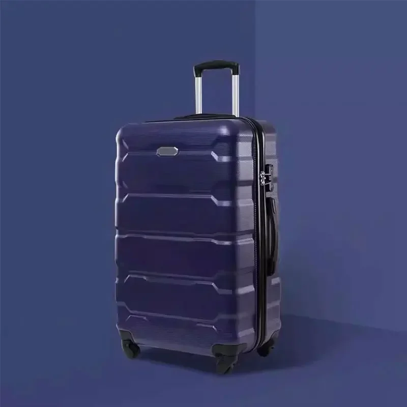 Grande Capacidade Mala Set, Rolando Spinner Rodas, bagagem de bagagem, TSA Combinação Bloqueio Zipper, Trolley Case, 4 peças