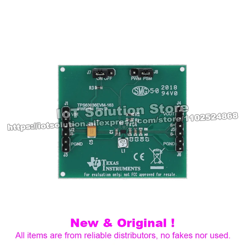 TPS63036EVM-163 Single Inductor, Buck-Boost Converter Evaluation Module