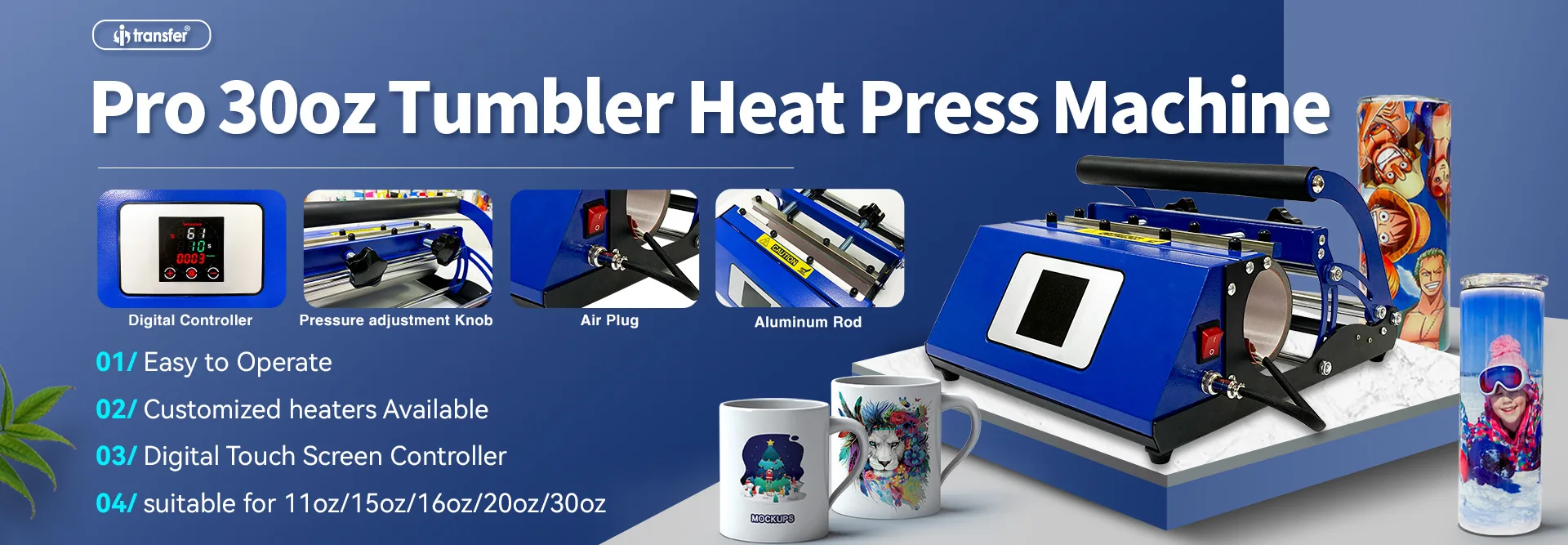 30Oz cup baking machine is suitable for 11oz ceramic cup 20oz/30oz