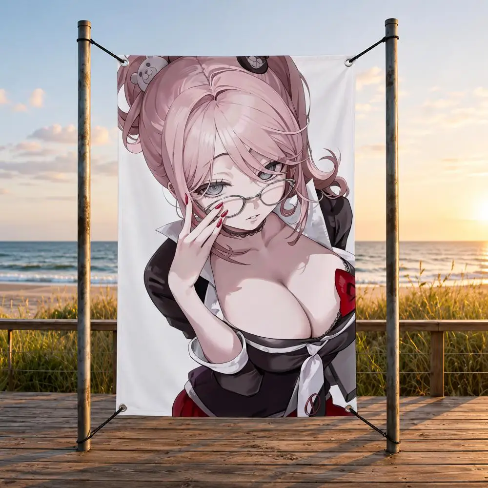 Game D-Danganronpa Flags Vertical Wall Hanging for Bedroom Dorm Living Room Party Garage Camping