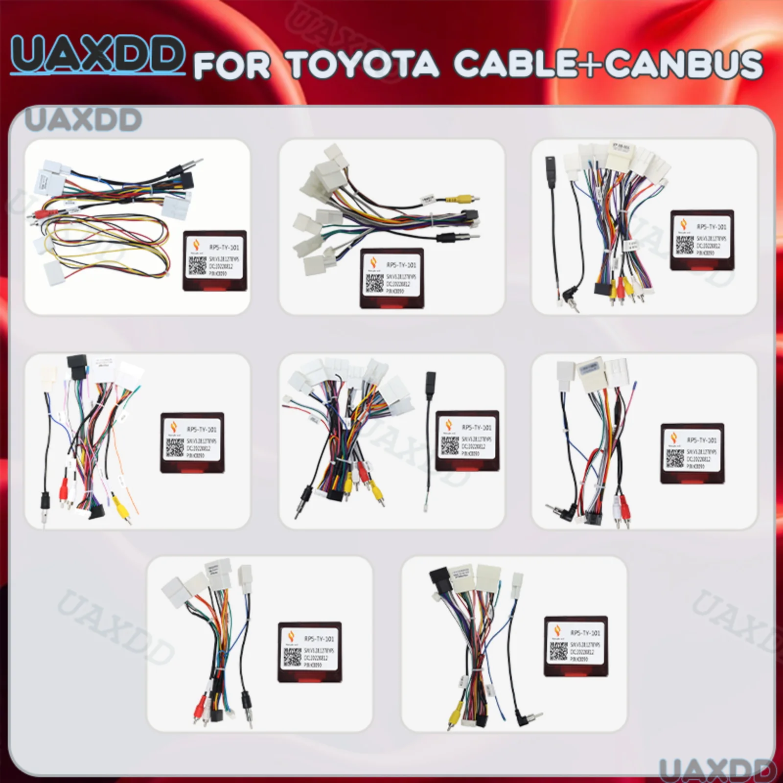 FOR TOYOTA Alphard 2018 2023 CAMRY 2014-2019 Electric Line 2 Din Car Cable Lead Canbus Wire Avalon 2015 Prado Corolla RAV4 2009
