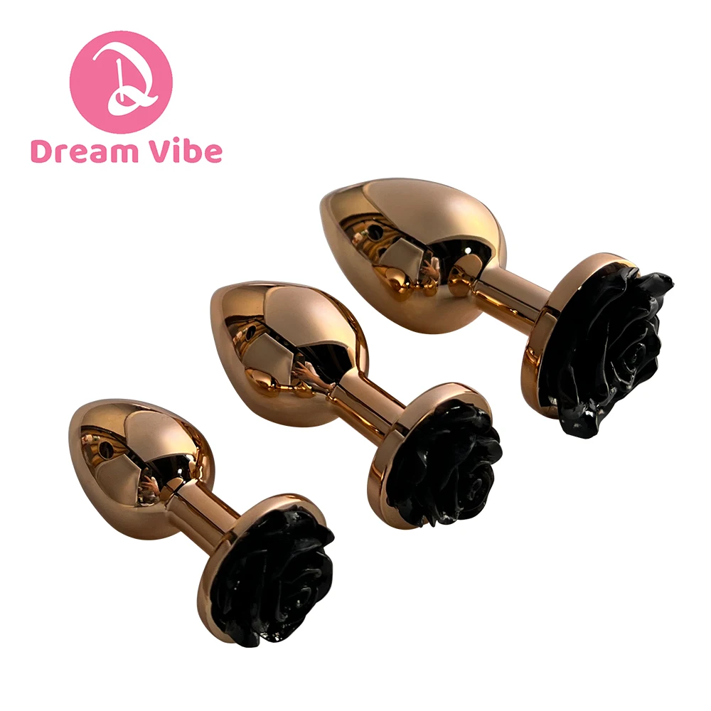 luxury anal plug 3 Pcs Luxury Round Shaped Anal Butt Plug With Clamps at Cupidbaba main image 1