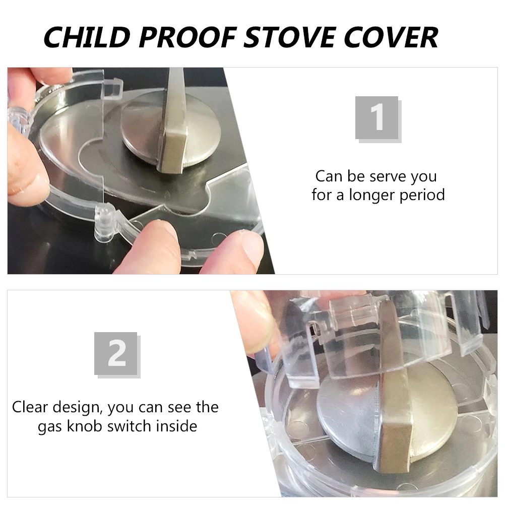 Fogão Knob Cover for Stove Knob, Protector Crianças, Cercas de Segurança para Fogões, Fogão de Cozinha, Gás Proof, Baby Proof, Botões, 4 Pcs