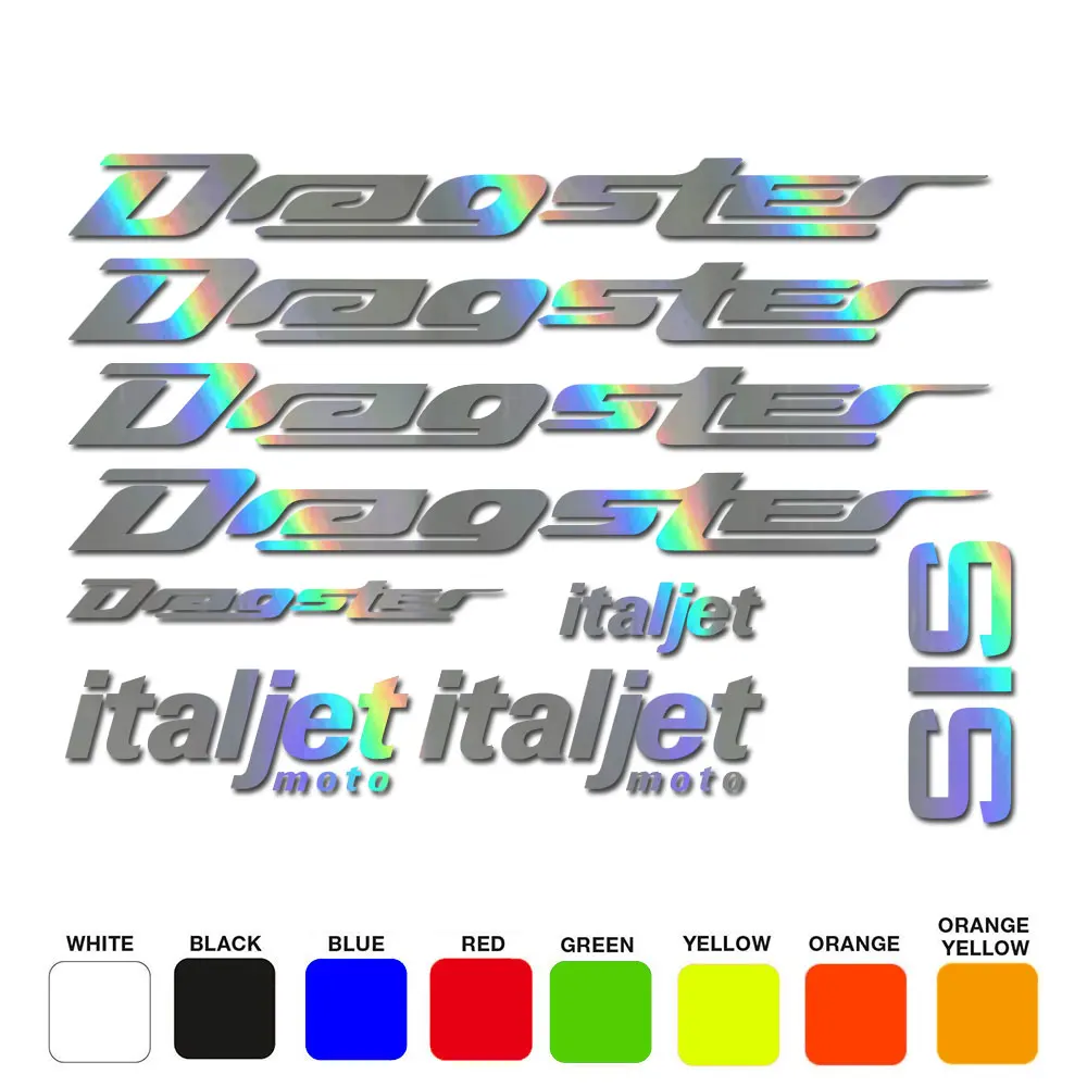 Italjet dragster 50 70 125 172 180デカール/ステッカー用-すべての色が利用可能