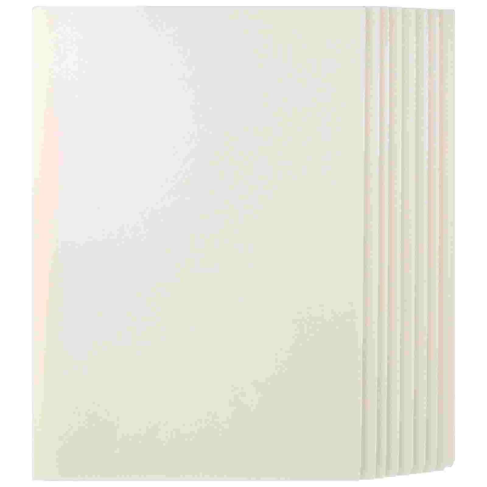 10 Pcs Blow Molded Board Plastic Boards Presentation Blank For Crafts Poster Other Supplies White Crafting Child