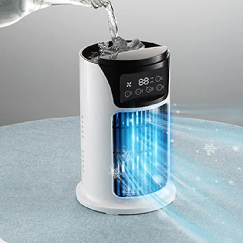 6 Wind Speeds Spray Air Conditioning Fan Low Noise 6 Hours Timing Quick Cooling Evaporative Air Cooler For Bedroom Living Room