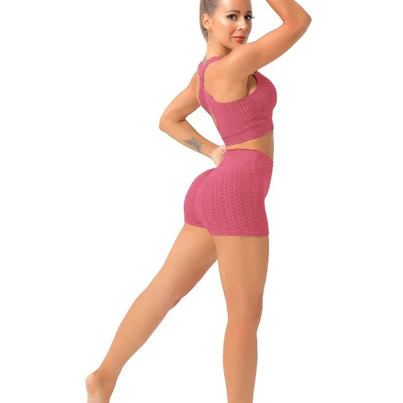 Women Sport Shorts Yoga Clothing Gym High Waist Push Up Running Yoga Pants Quick Dry Fitness Seamless Hip Lift Tight Sportswear
