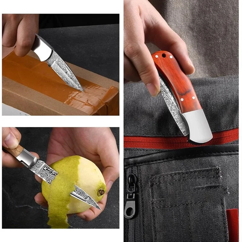 PLYS-Sharp and high hardness outdoor portable multifunctional knife，folding fruit knife, high-end household knife, rope cutter