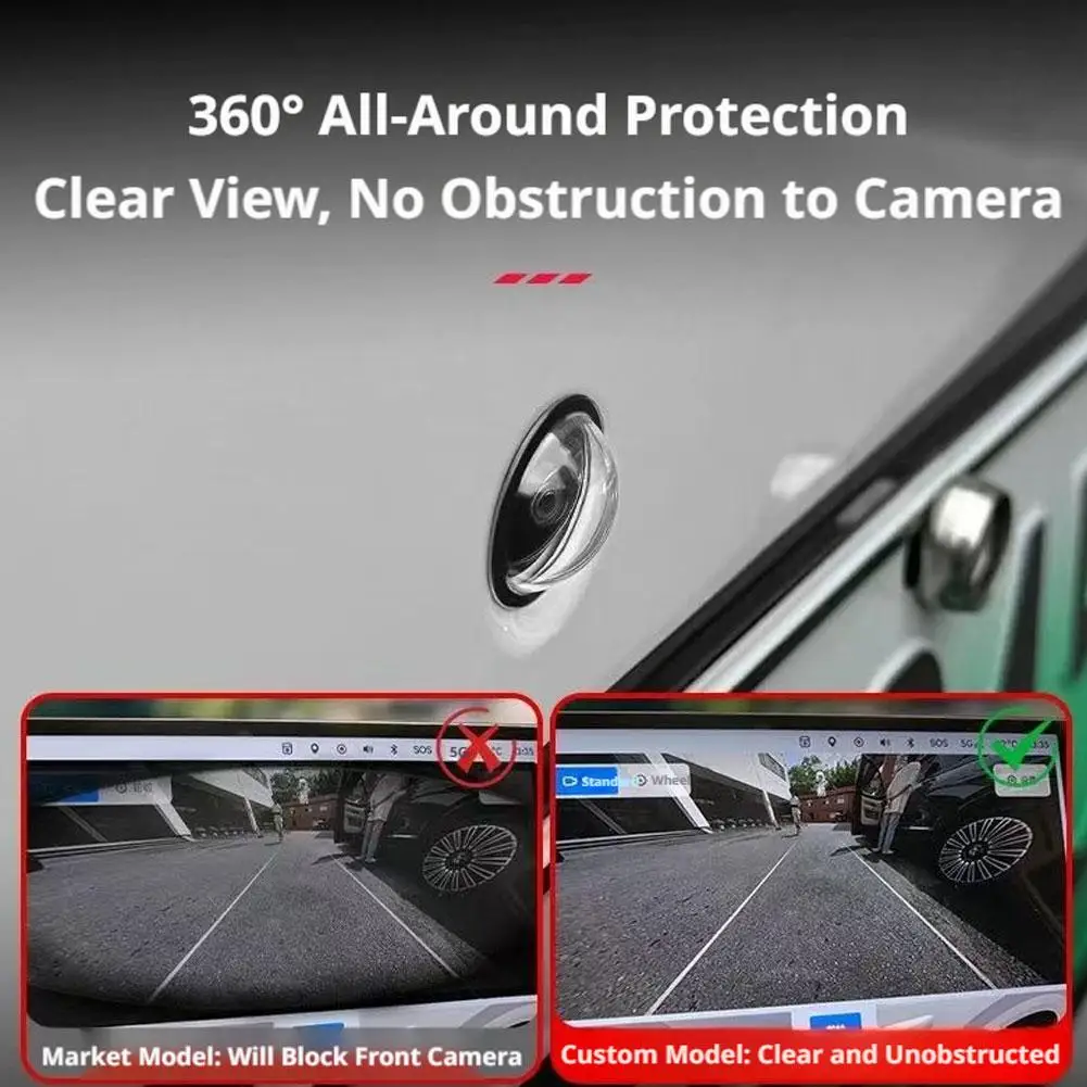 

Car Camera Protective Cover–Rainproof/Dustproof Anti-Gravel Scratch with High Clarity & 360° View HD Transparent Cover ﻿