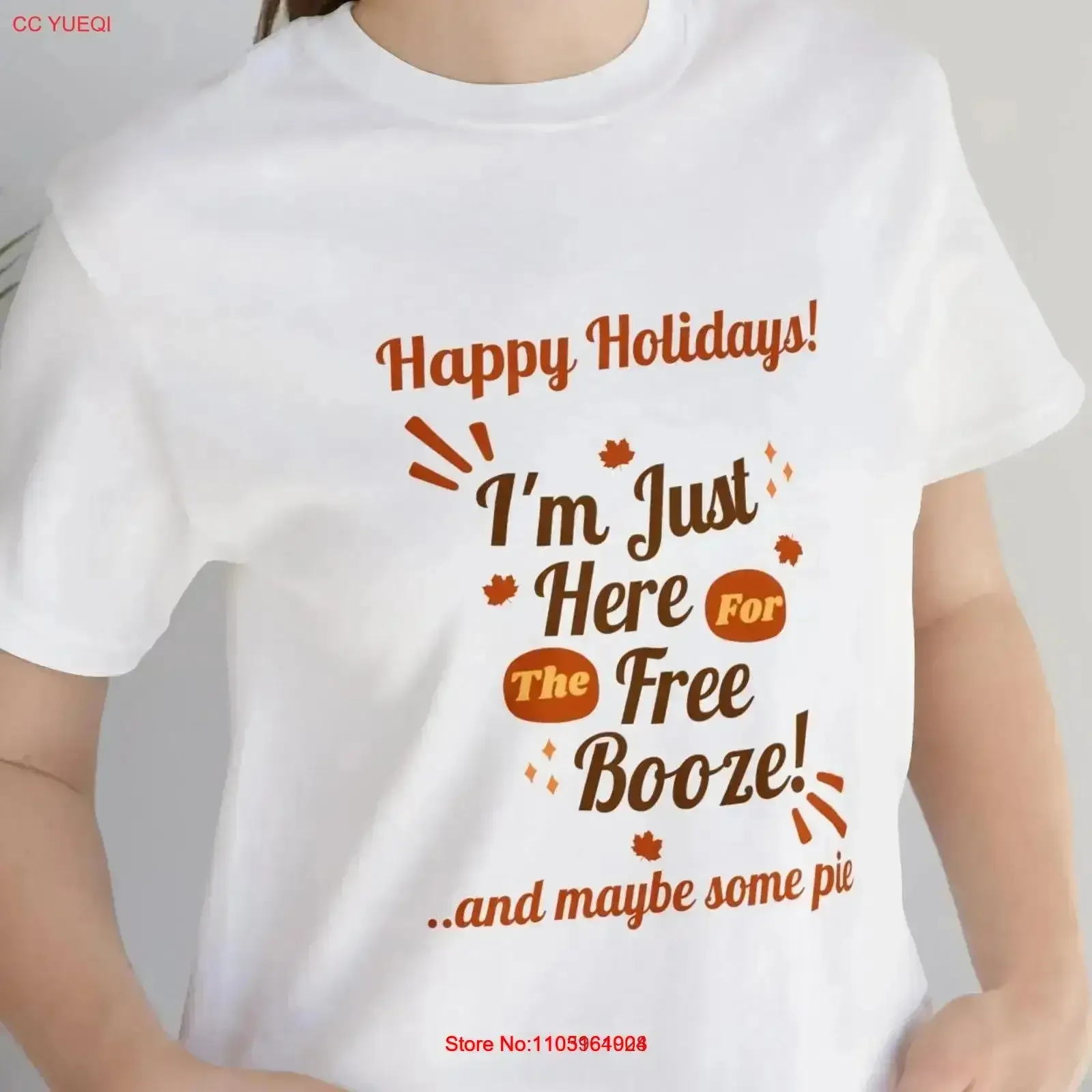

Футболка I Am Just Here For The Booze, идея «Счастливые праздники», забавная, на День Благодарения, Рождество, винтажная, стираная, повседневная, растянутая