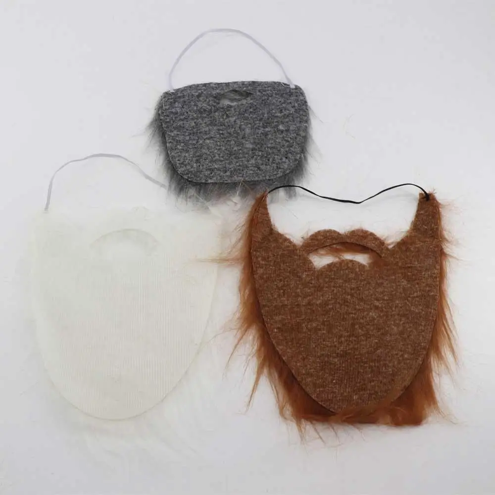 Piratenspiel Halloween Realistischer gefälschter Bart Realistischer lustiger Halloween-gefälschter Schnurrbart Langlebiger, lebendiger Abschlussball