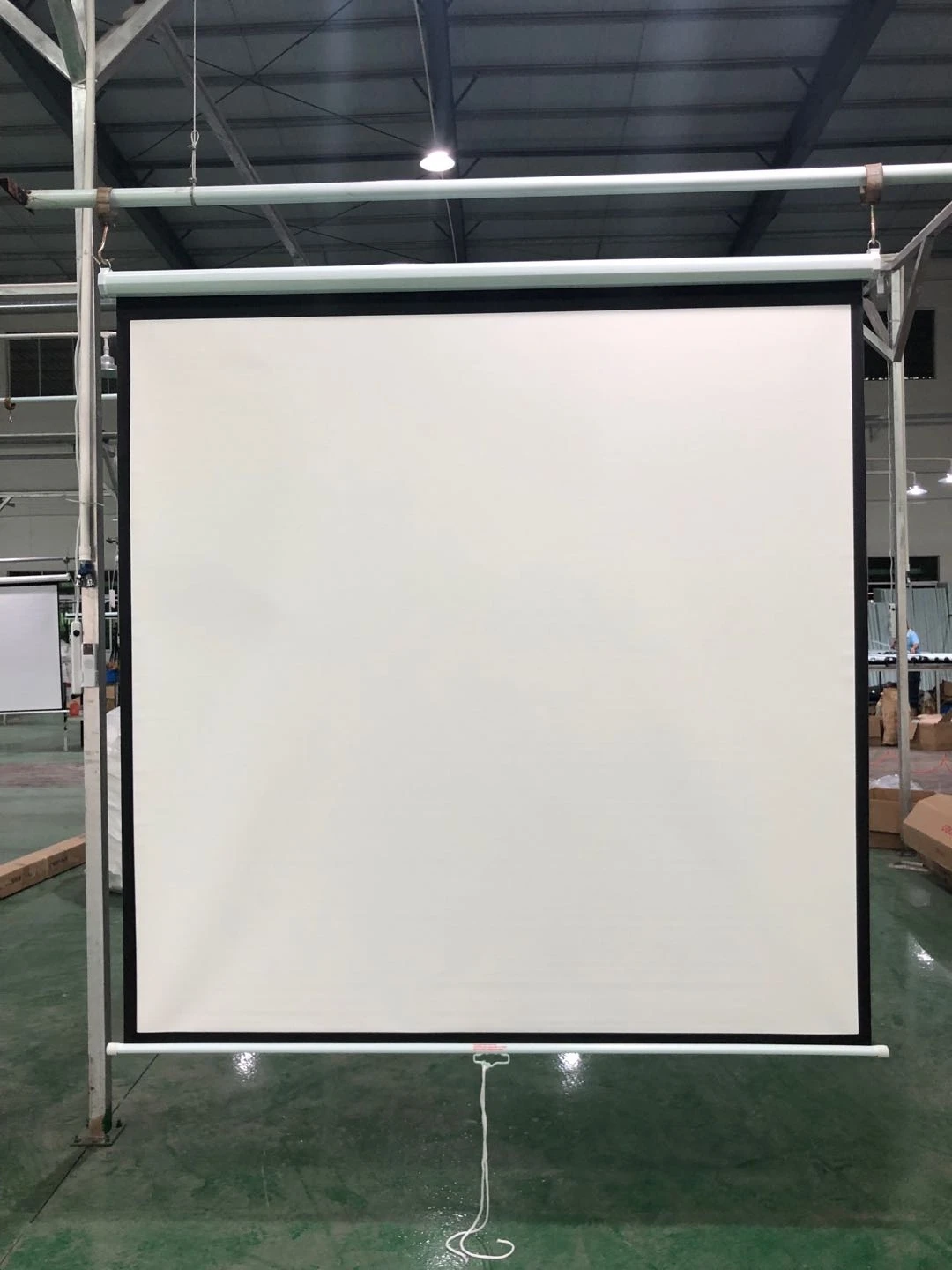 Telon 3D Cheaper Price With High Quality Pull Up/pull Down Projector Screen Manual Movie Screen For Home Cinema