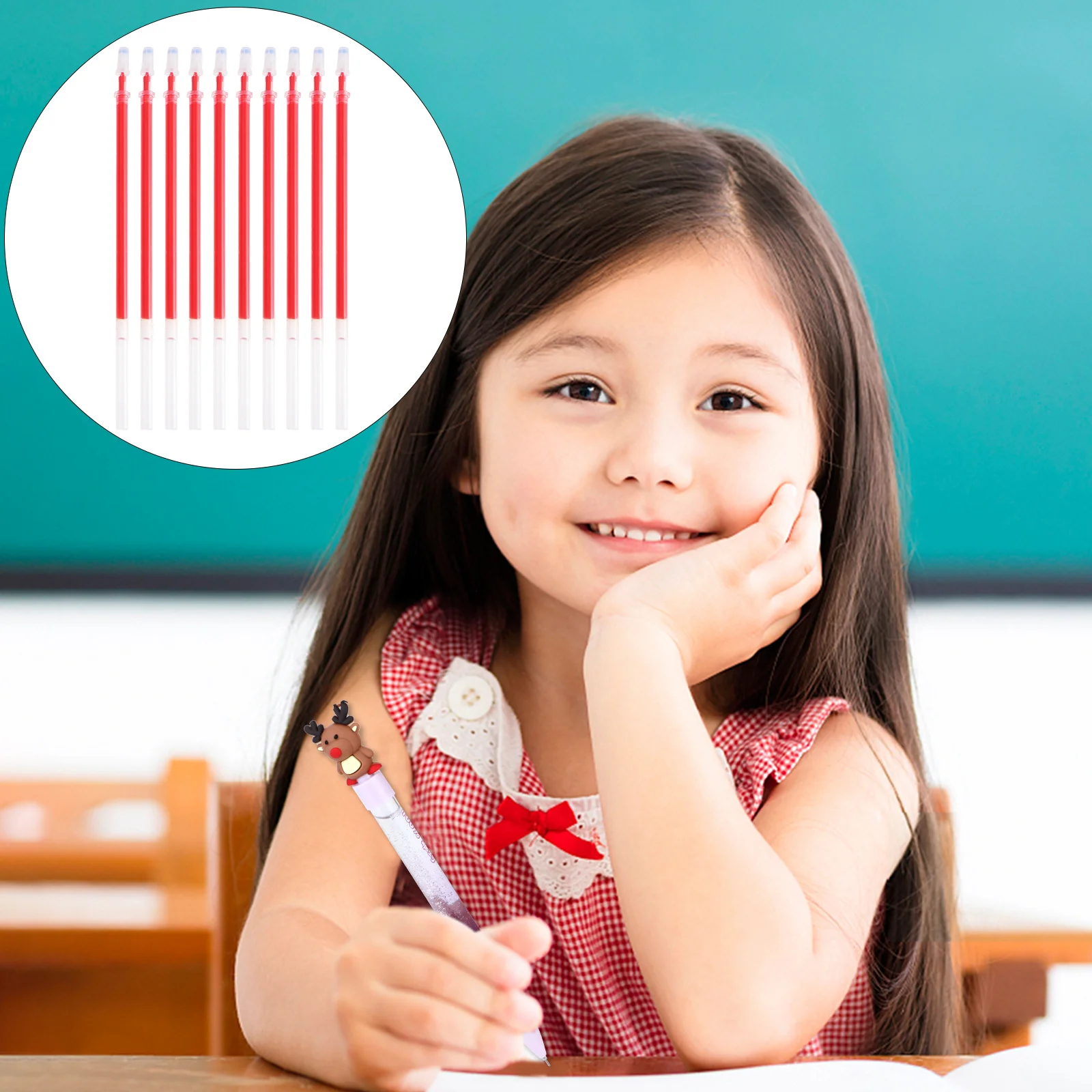 

100Pcs 0.5mm Gel Pen Refills Smooth Writing High Performance Student Supplies Pen Refills Stationery Writing Supplies