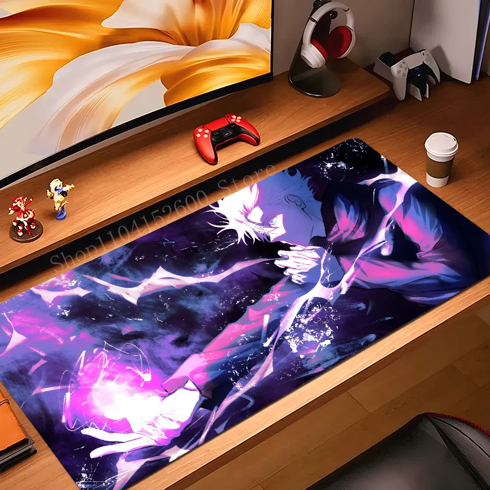 

Gojo Satoru Mousepads Gamer Large Anime Jujutsu Kaisen Mousepad Mouse Mat Desk Mat With Pad Gaming Accessories Prime Gaming XXL