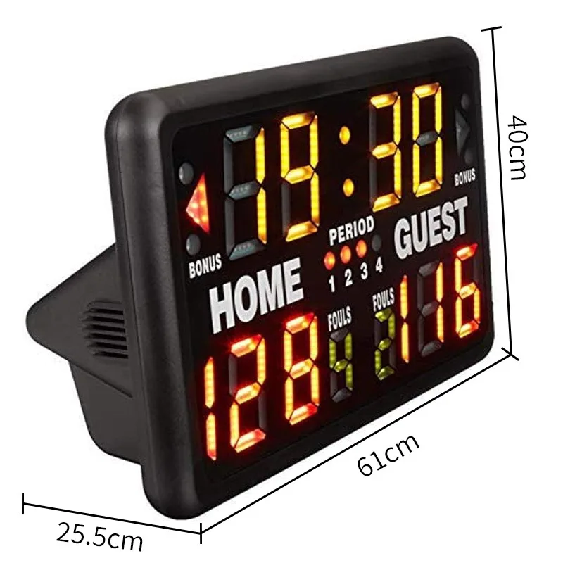2026 New 12-Digit Electronic Scoreboard for Basketball Games Daily Training and Competition Score Counter for Ball Sports view 3