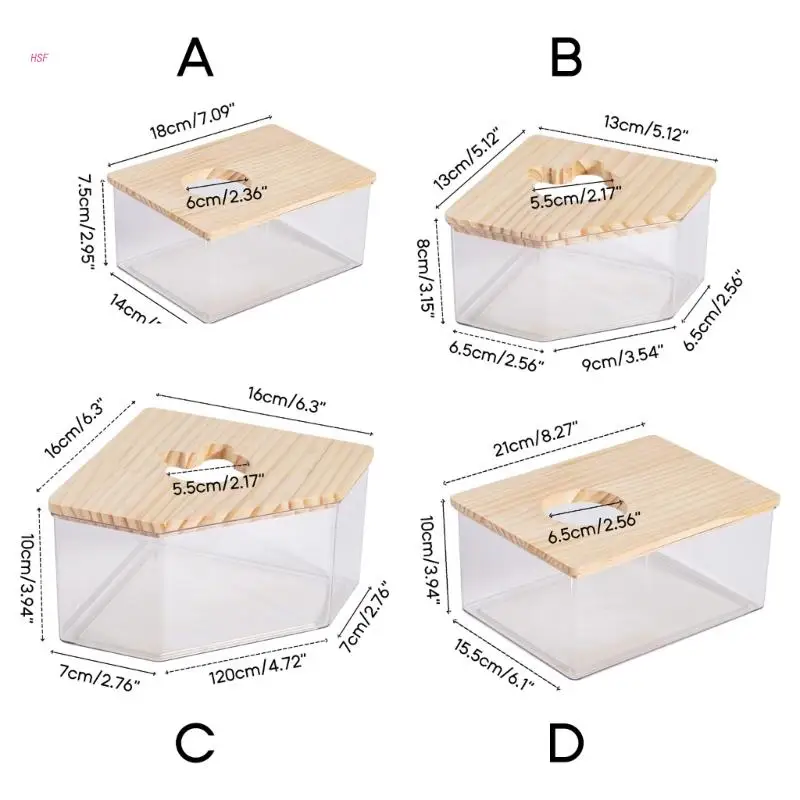 Hamster Sand Bathroom Small Pet Sand Bath House Training Toilet Pet Sand Bathroom Shower Room Pet Anti-Spill Bathtub Box